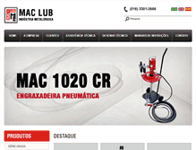 Tablet Screenshot of maclub.com.br